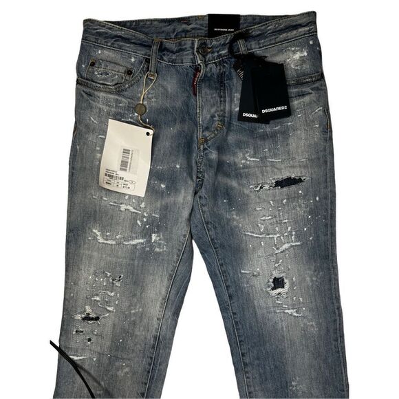 NWT DSQUARED2 Distressed boyfriend Jean size 38 - Picture 6 of 13